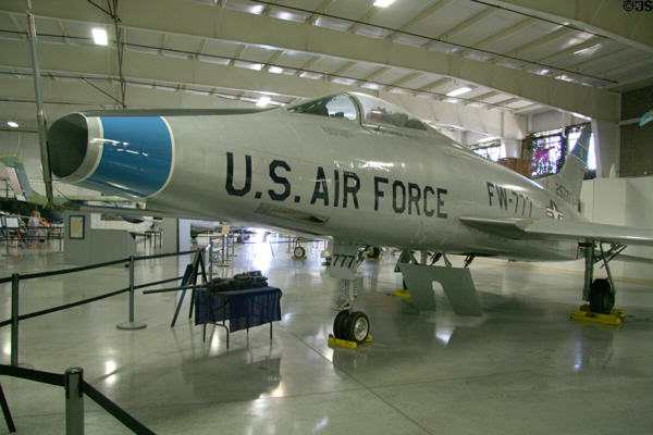 North American F-100A-5-NA Super Sabre (1954) at Hill Aerospace Museum. UT.