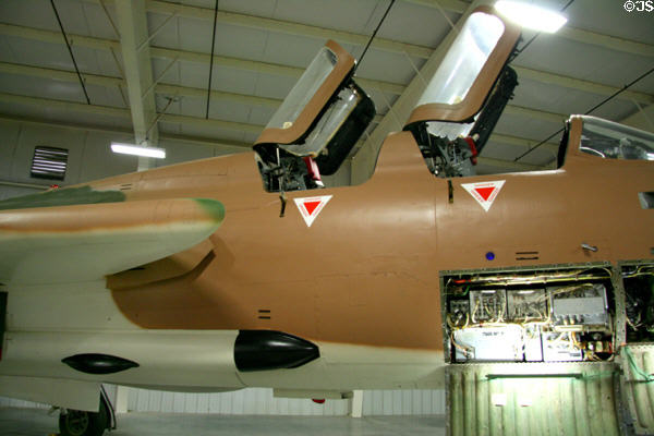 Twin canopies of Republic F-105G-1-RE Thunderchief (1964) at Hill Aerospace Museum. UT.