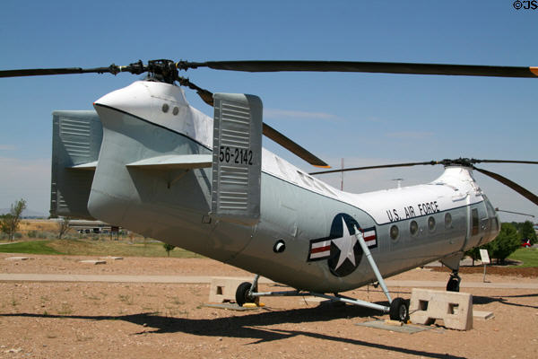 Vertol CH-21C-VL Workhorse (1957) at Hill Aerospace Museum. UT.