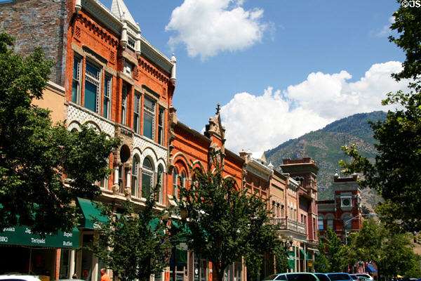 Provo Town Square (1890s) on West Center St. Provo, UT.