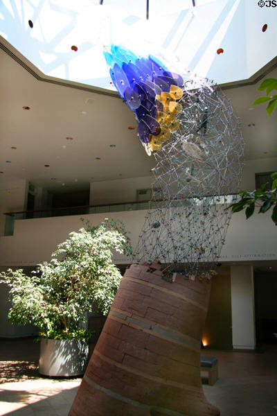 Seer sculpture (1994) by Brower Hatcher under skylight of BYU Museum of Art. Provo, UT.