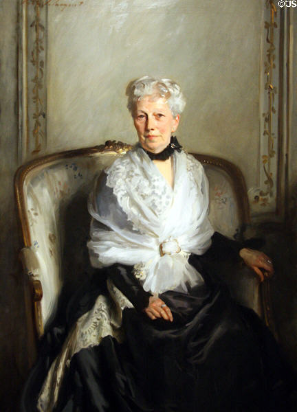 Portrait of Mrs. Edward Goetz (1901) by John Singer Sargent at BYU Museum of Art. Provo, UT.