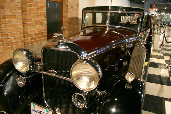 Lincoln V-12 Berline (1932) made in Detroit at Browning-Kimball Car Museum. Ogden, UT.