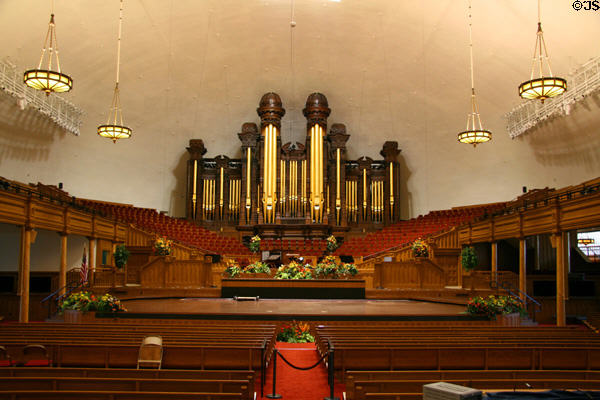 Tabernacle , home of Mormon Tabernacle Choir & Orchestra. Salt Lake City, UT.