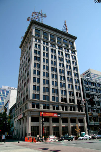 Deseret (then First Security) Building (1919) (14 floors) (79 S. Main St.). Salt Lake City, UT. Architect: Lewis Telle Cannon & John Fetzer.