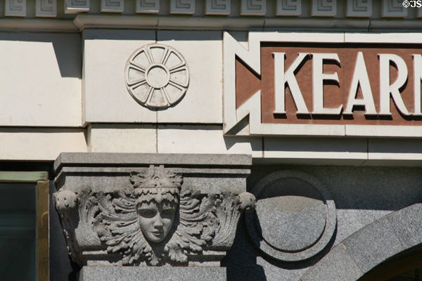 Capital detail of Kearns Building. Salt Lake City, UT.