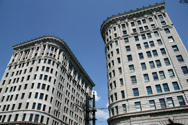 Boston & Newhouse Buildings (1908) (11 floors) (Exchange Place at S. Main St.). Salt Lake City, UT. Architect: Henry Ives Cobb.