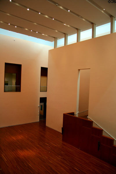 Display atrium of Utah Museum of Fine Art. Salt Lake City, UT.