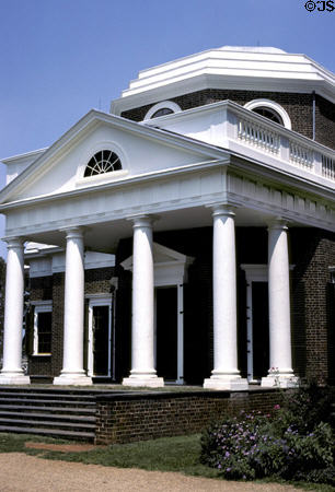 Monticello (1769). VA. Architect: Thomas Jefferson.