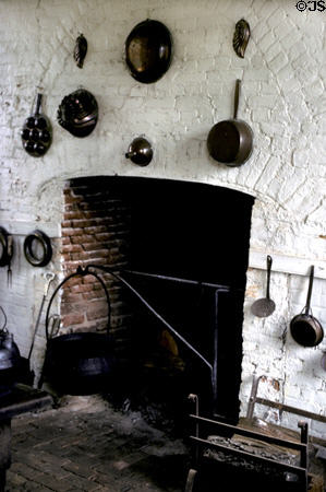 Kitchen in outbuilding of Shirley Plantation. VA.