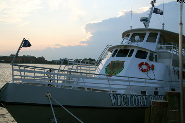 Victory Rover tour boat moored at Norfolk. Norfolk, VA.