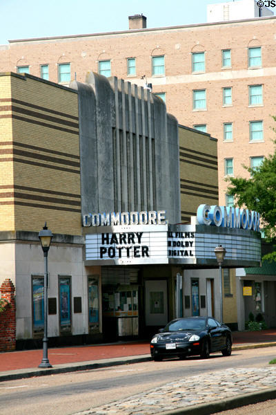 Commodore Theater (1945) (421 High St.). Portsmouth, VA. Style: Art Deco. Architect: John J. Zink. On National Register.