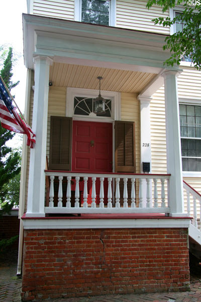 Porch of 228 North St. (c1820's). Portsmouth, VA.