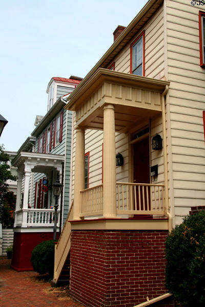 Elizabeth Row (312-316 North St.) (c1840's) English Basement houses. Portsmouth, VA.