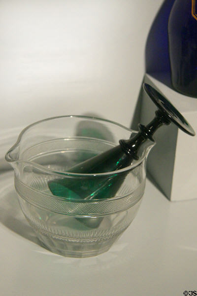 English wine glass in cooler (c1820) at Chrysler Museum of Art. Norfolk, VA.
