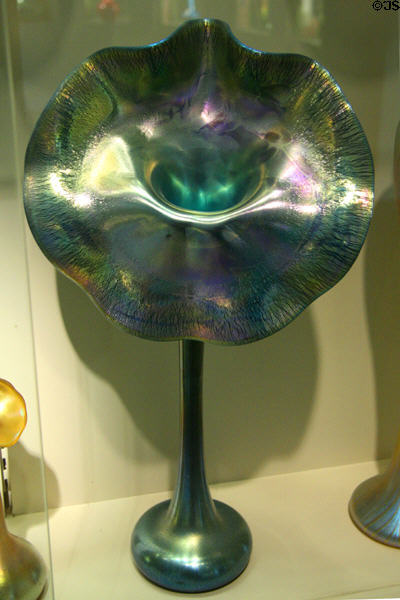 Art Nouveau flower form (early 20thC) by Tiffany Studios at Chrysler Museum of Art. Norfolk, VA.