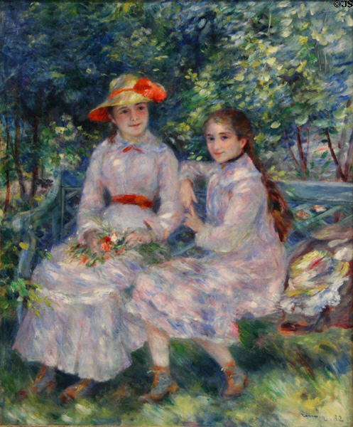 Daughters of Durand-Ruel (1882) by Pierre-Auguste Renoir at Chrysler Museum of Art. Norfolk, VA.