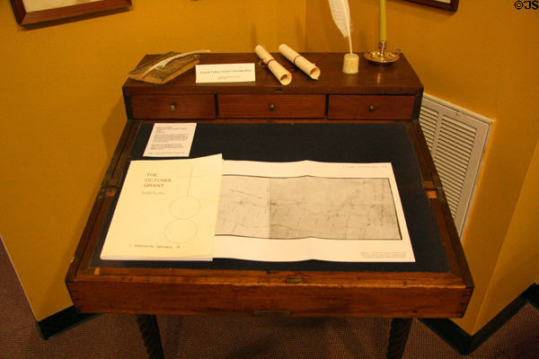 Gen. Zachary Taylor's traveling desk (c1810) at James Madison Museum. Orange, VA.