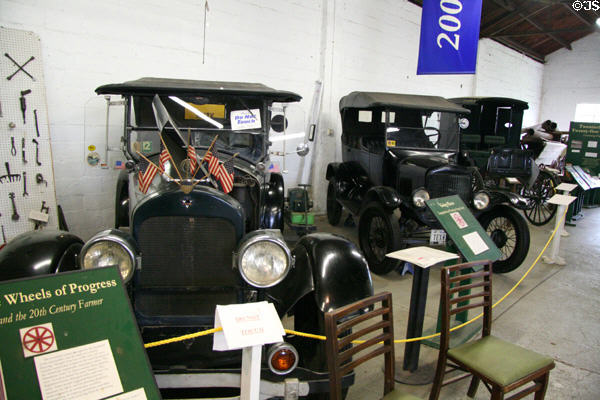 Velie V & Ford vintage autos at James Madison Museum. Orange, VA.