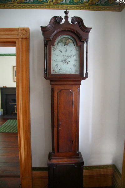 Grandfather clock in hall of Woodrow Wilson Birthplace. Staunton, VA.