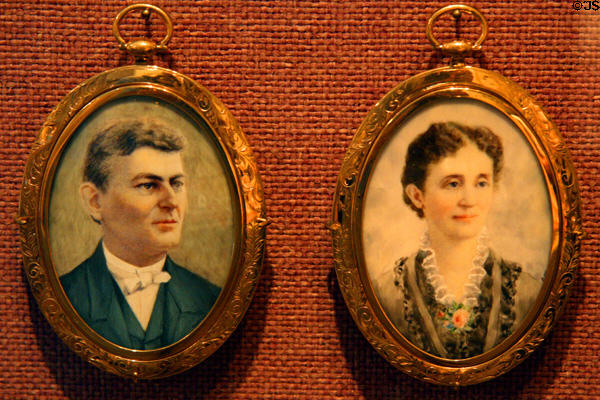 Portraits of parents Joseph & Jessie Wilson at Woodrow Wilson Presidential Library. Staunton, VA.