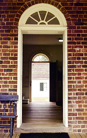Tavern passage, where the North printed pardons for Lee's army, at Appomattox Court House National Historic Park. VA.
