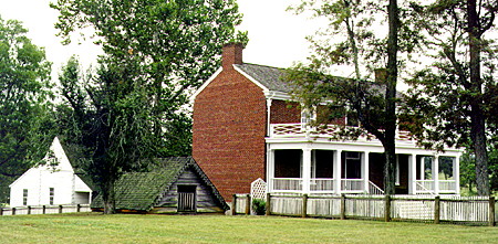 Maclean House where Robert E. Lee surrendered to U.S. Grant at Appomattox Court House National Historic Park. VA.