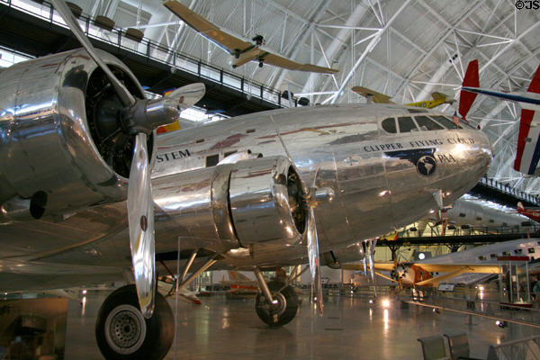 Nose of Boeing 307 Stratoliner Clipper Flying Cloud (1940) at National Air & Space Museum. Chantilly, VA.
