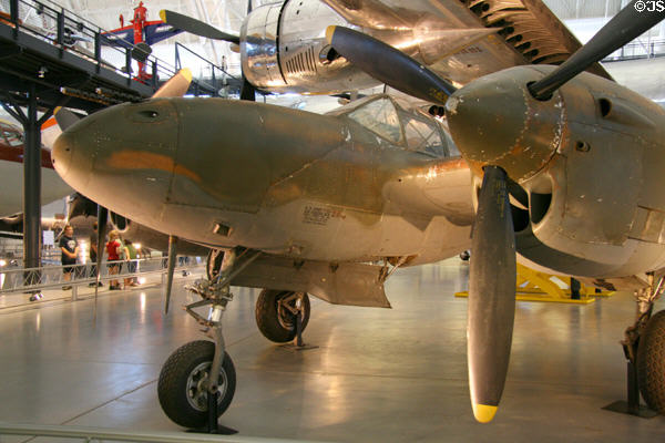 Lockheed P-38J Lightning (1943) at National Air & Space Museum. Chantilly, VA.