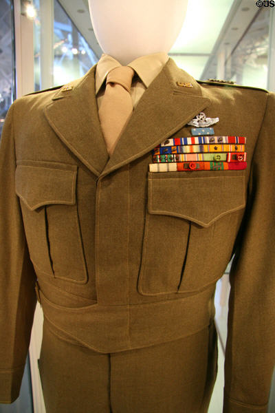 Lt. Gen. James H. Doolittle's Uniform for Eighth Air Force during WWII at National Air & Space Museum. Chantilly, VA.