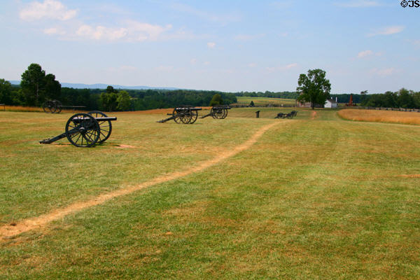 Manassas battlefield looking downhill to Union positions. Manassas, VA.