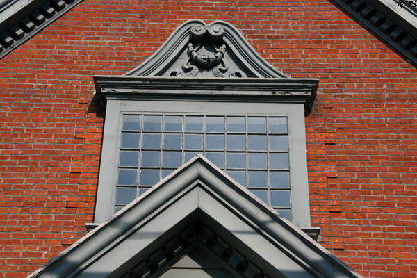 Upper window of Town Hall Annex (7 SW Wirt St.). Leesburg, VA.
