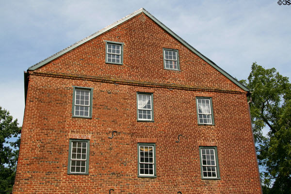 Window & brickwork detail of Waterford Mill. Waterford, VA.