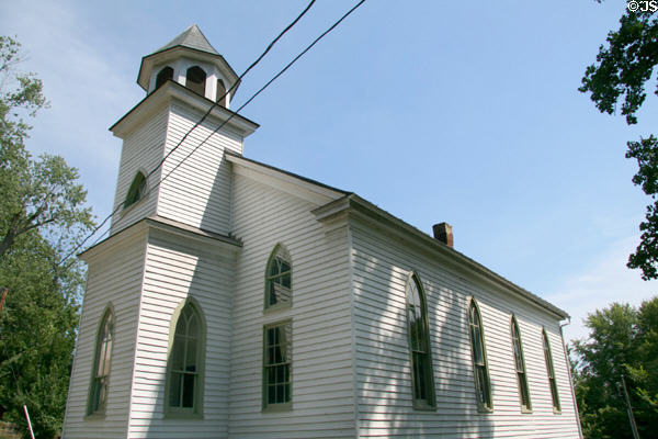 Tower of John Wesley Methodist Church. Waterford, VA.