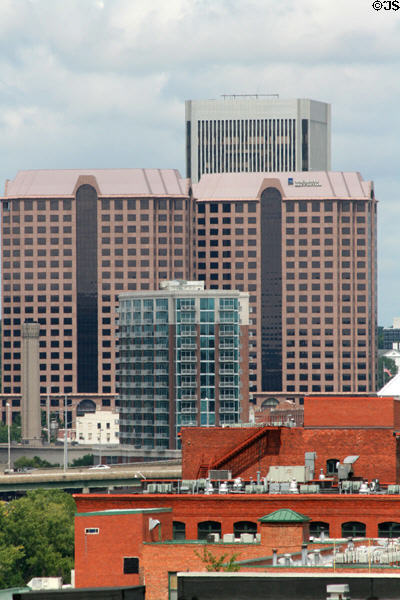 Wachovia Securities buildings on Richmond skyline. Richmond, VA.