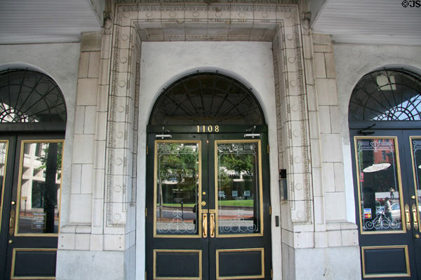 Portal of Capitol Place (1108 E. Main St.). Richmond, VA.