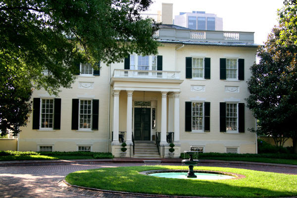 Virginia Governor's Executive Mansion (1813). Richmond, VA. Architect: Alexander Parris. On National Register.
