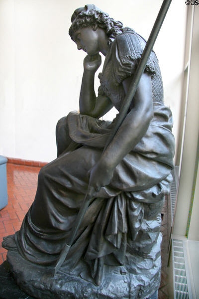 Virginia Mourning Her Dead sculpture (c1913) by Moses Ezekiel at Museum of the Confederacy. Richmond, VA.