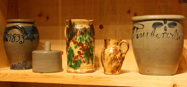 Shenandoah Valley germanic pottery (19thC) at Museum of Virginia History. Richmond, VA.