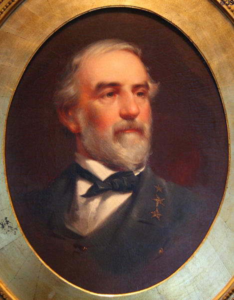 Portrait of Robert E. Lee painted (1864) by Edward Caledon Bruce at Museum of Virginia History. Richmond, VA.