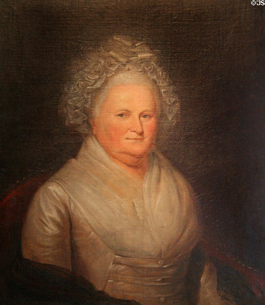 Martha Washington portrait at Museum of Virginia History. Richmond, VA.