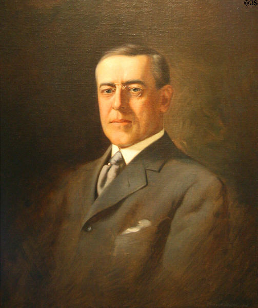 Thomas Woodrow Wilson portrait (1936) by Hazel Wegner at Museum of Virginia History. Richmond, VA.