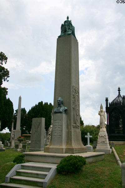 Tomb of President John Tyler (1790-1862) at Hollywood Cemetery. Richmond, VA.