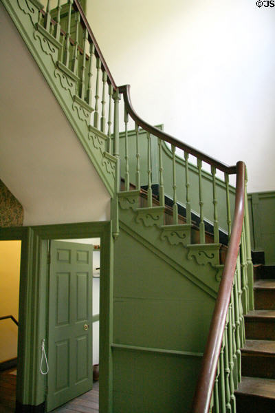 Entrance hall stairwell of John Marshall House. Richmond, VA.