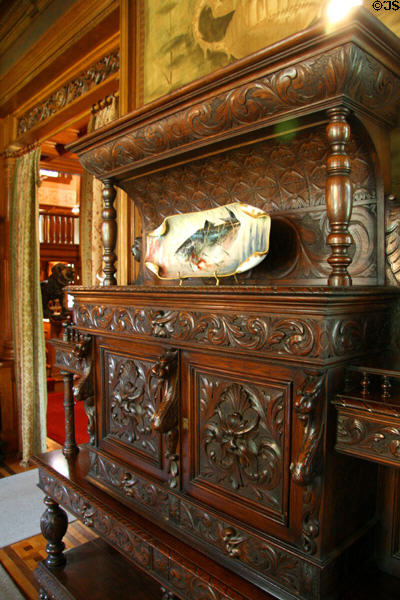 Sideboard in dining room of Maymont Mansion. Richmond, VA.