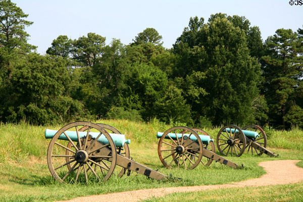 Canons on Petersburg National Battlefield siege line. Petersburg, VA.