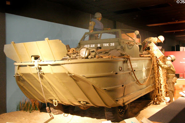 DUKW amphibious vehicle (1942) at U.S. Army Quartermaster Museum. Petersburg, VA.