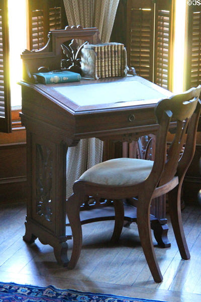 Writing desk (c1870s) at Park-McCullough Historic Estate. North Bennington, VT.