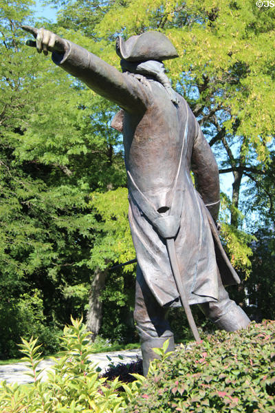 Brigadier General John Stark (1728-1822) victor of Battle of Bennington statue (1889) by John Rogers & Robert Shure at Bennington Monument. Bennington, VT.
