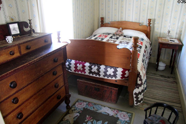 Birthplace house bedroom at President Calvin Coolidge State Historic Park. Plymouth Notch, VT.